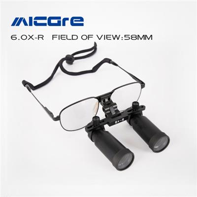 眼镜式放大镜6.0X-R金属框