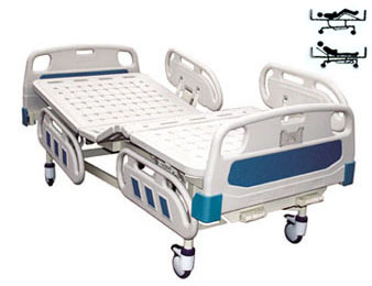 ABS床头床面双摇护理床（四小护栏）   A1