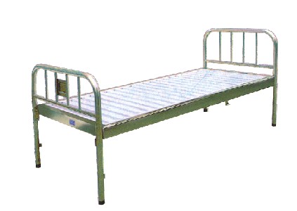 不锈钢床头、床框，普钢面平行床 A157
