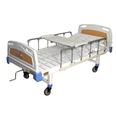 PE床头铝合金护栏移动单摇床（带餐桌板） DX-A18