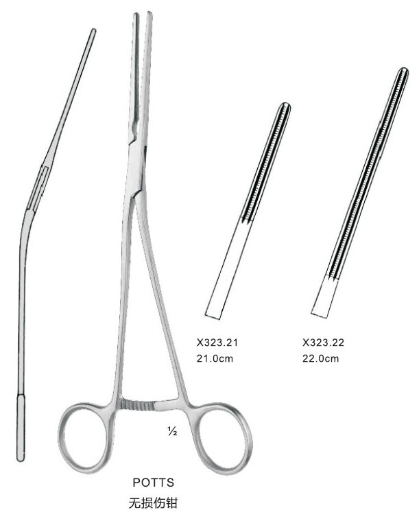 无损伤医用血管阻断钳21CM