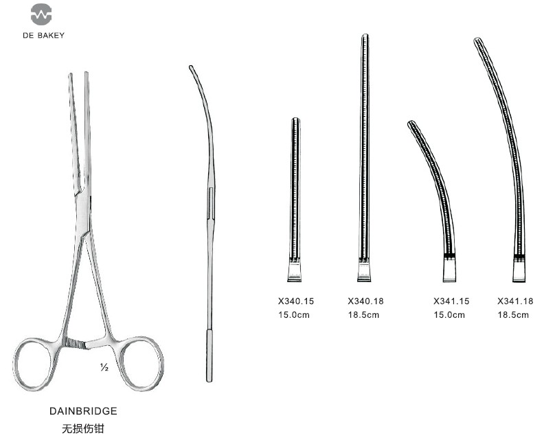 无损伤止血钳/18.5CM/直