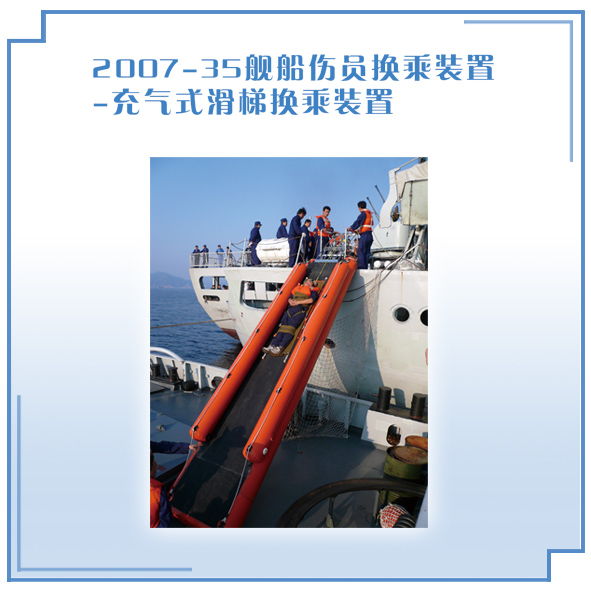 舰船伤员换乘装置-充气式滑梯换乘装置 2007-35