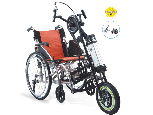 手动两用助力轮椅拖头车