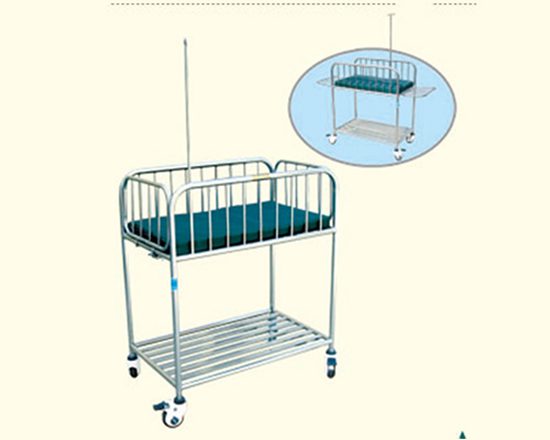 全不锈钢活动护栏婴儿床 A50