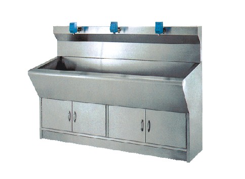 不锈钢自动感应洗手槽柜 E124