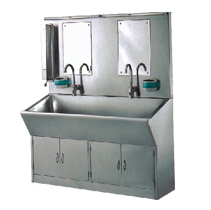 不锈钢自动感应洗手槽柜 E123