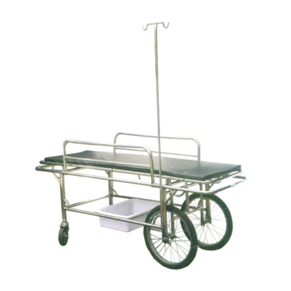 不锈钢病人推车（2大2小轮、可选配摩托车轮） TY-B46