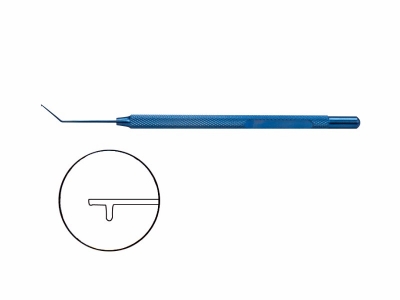 晶体定位钩(钛合金系列)120X0.15,角型,弧,T形头 晶体定位钩(钛合金系列)120X0.15,角型,弧,T形头