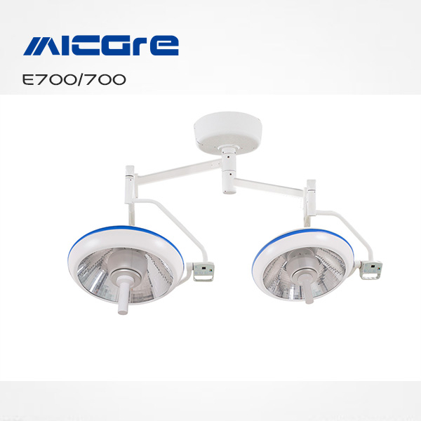 双头吸顶式LED手术无影灯(可配进口配件)Micare E700/700