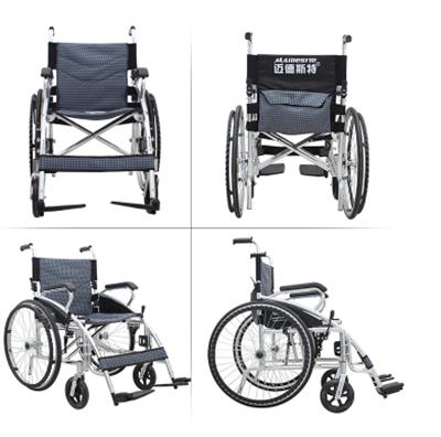 手动轮椅健名款-月灰色