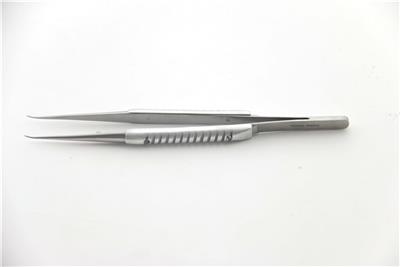 显微镊15.0 cm 弯钝头 铝合金 轻质手柄