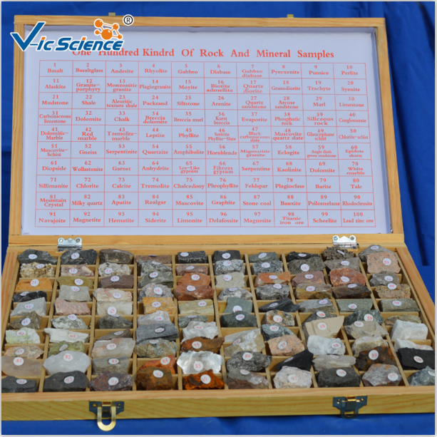 岩石标本100种套装矿物标本