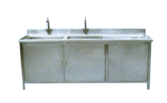 全不锈钢清洗槽（双槽、带沥水台）G179