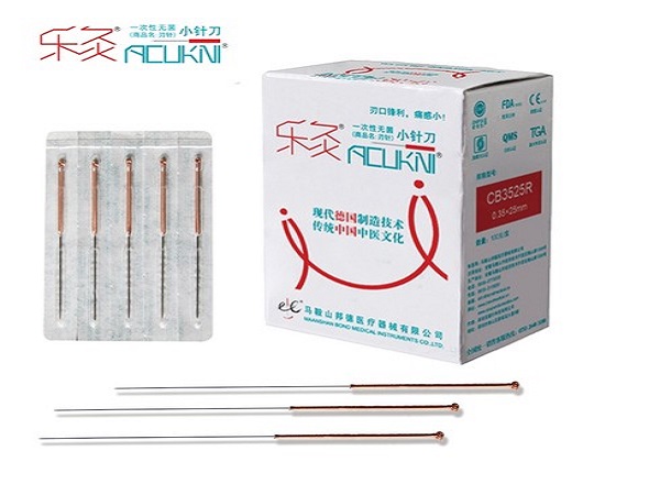 CB(R) 型 传统铜柄无导管小针刀（刃针）3540