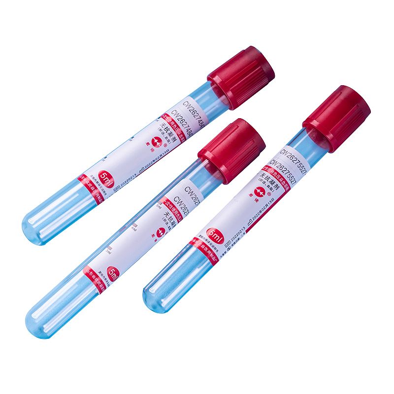 君诺 负压采血容器 红色 玻璃 无添加剂 5ml（100支/包 18包/箱）