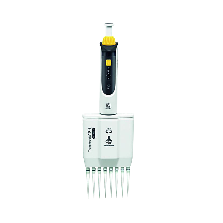普兰德 Transferpette S-8 数字可调量程八道移液器 10-100ul 705908