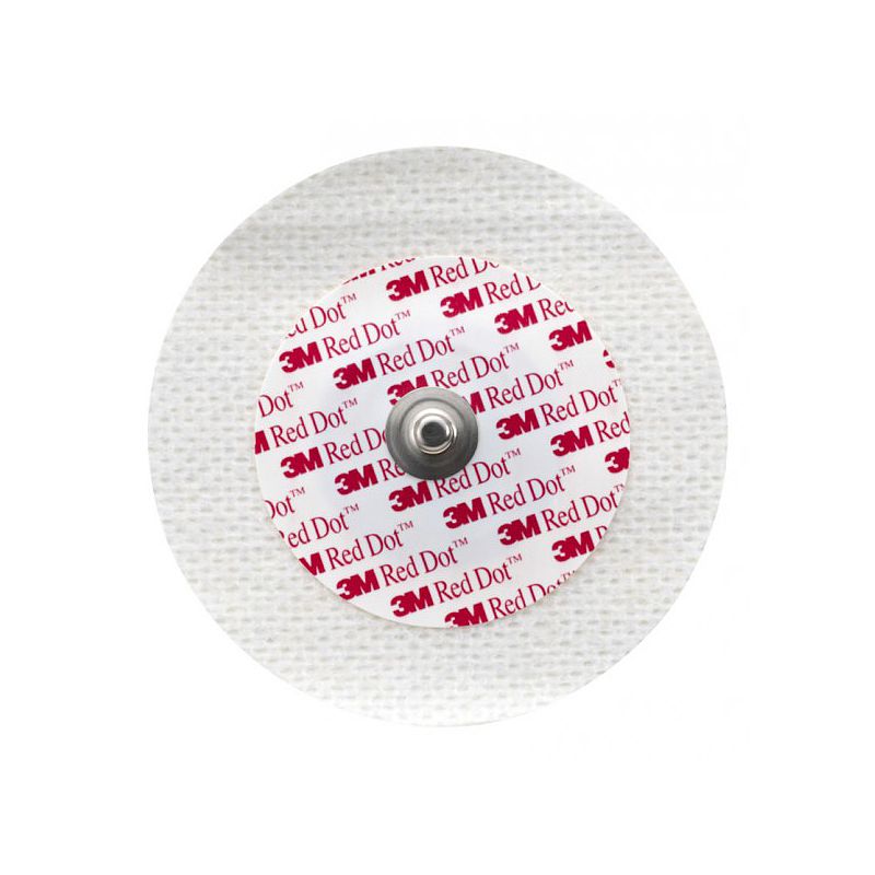 3M 一次性使用心电电极 不可透射线 软纱布 圆形 6cm (50片/包 20包/箱）