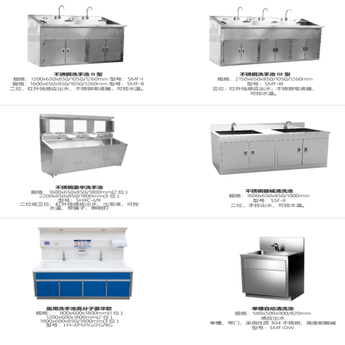 不锈钢洗手池 SMF-III
