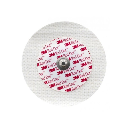 3M 一次性使用心电电极 不可透射线 软纱布 圆形 6cm (50片/包 20包/箱）