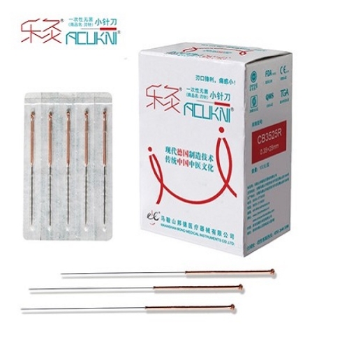 CB(R) 型 传统铜柄无导管小针刀（刃针）3525