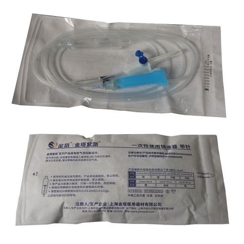 金塔 一次性使用输液器 带针 0.6mm 防气泡型（25支/包 20包/箱）